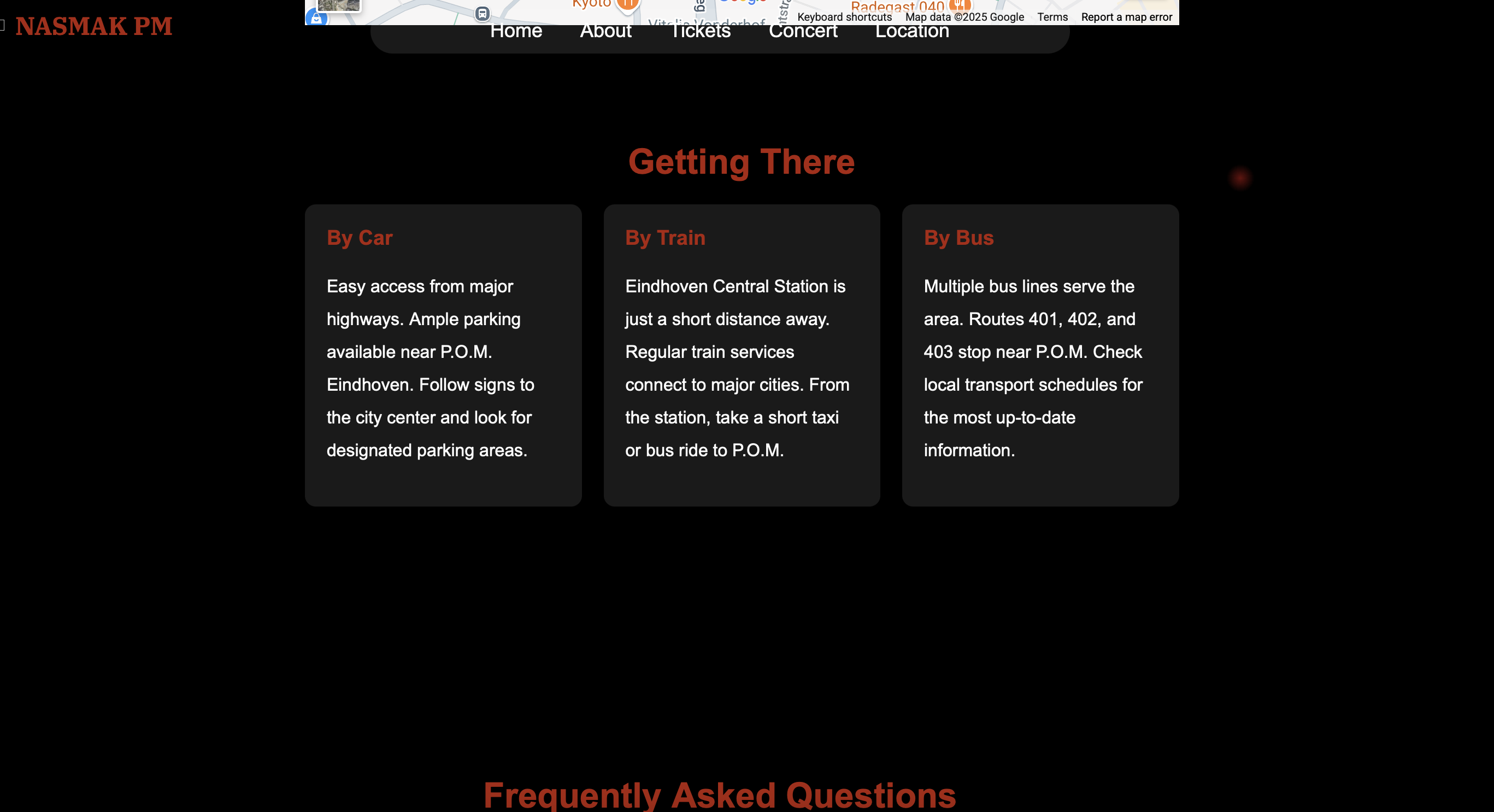 nasmak website design image